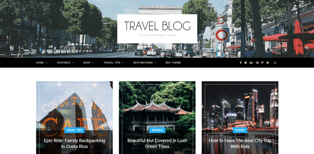 CheerUP: Best WordPress theme for Travel blog