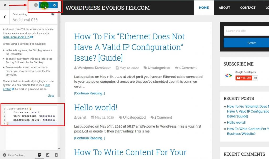 How To Display The Last Updated Date Of Your Posts In WordPress 

