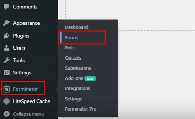 Configuring forminator forms in wordpress