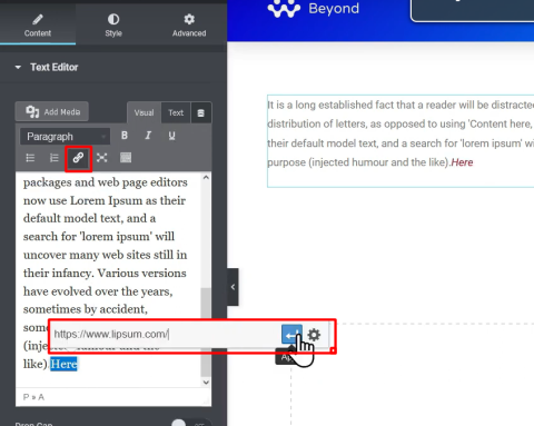 How To Add Links To Text/Words And Elements In Elementor - Digital Suncity
