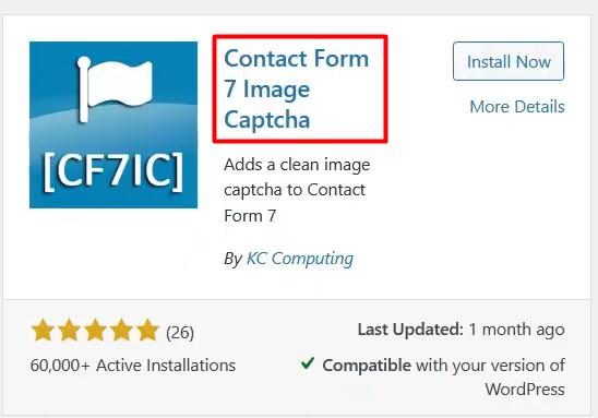 contact form 7 image recaptcha