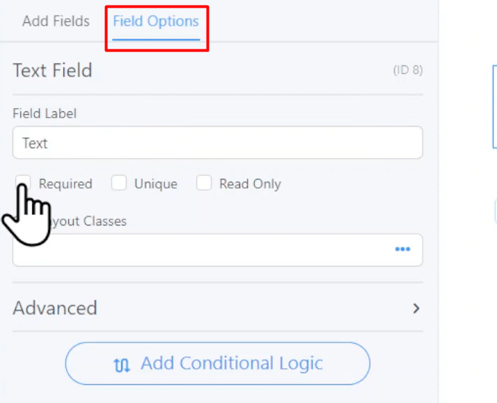 Configure Field Settings