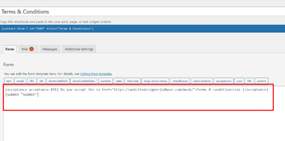 How To Add Terms & Conditions Field In Contact Form Using Contact Form ...