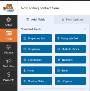 Add form fields