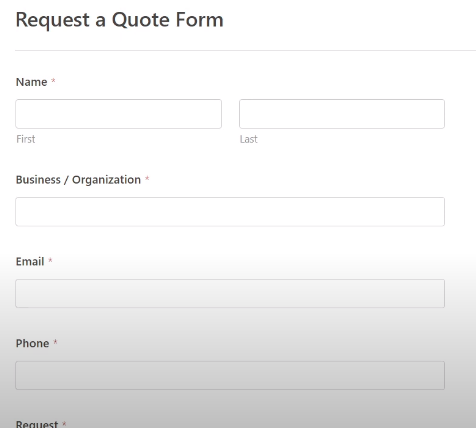Contact form using wp forms 