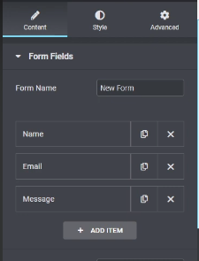 customizing contact form 