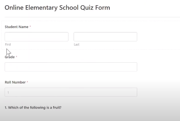 Customize form 