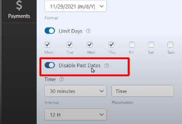 Disable post dates