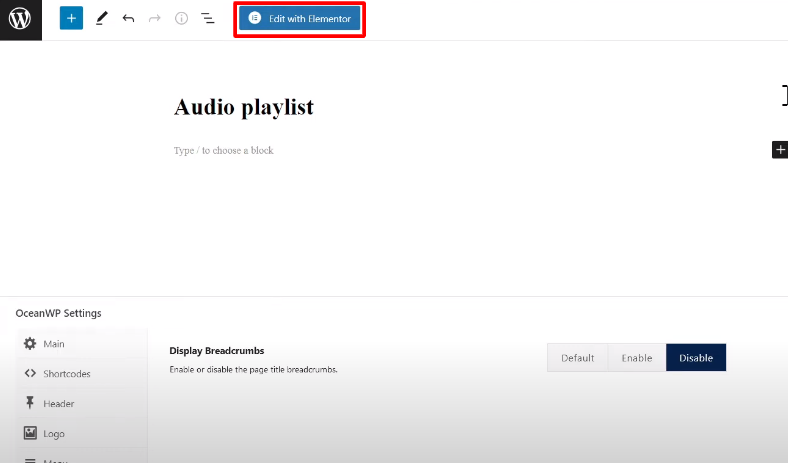 How to create Audio Playlist