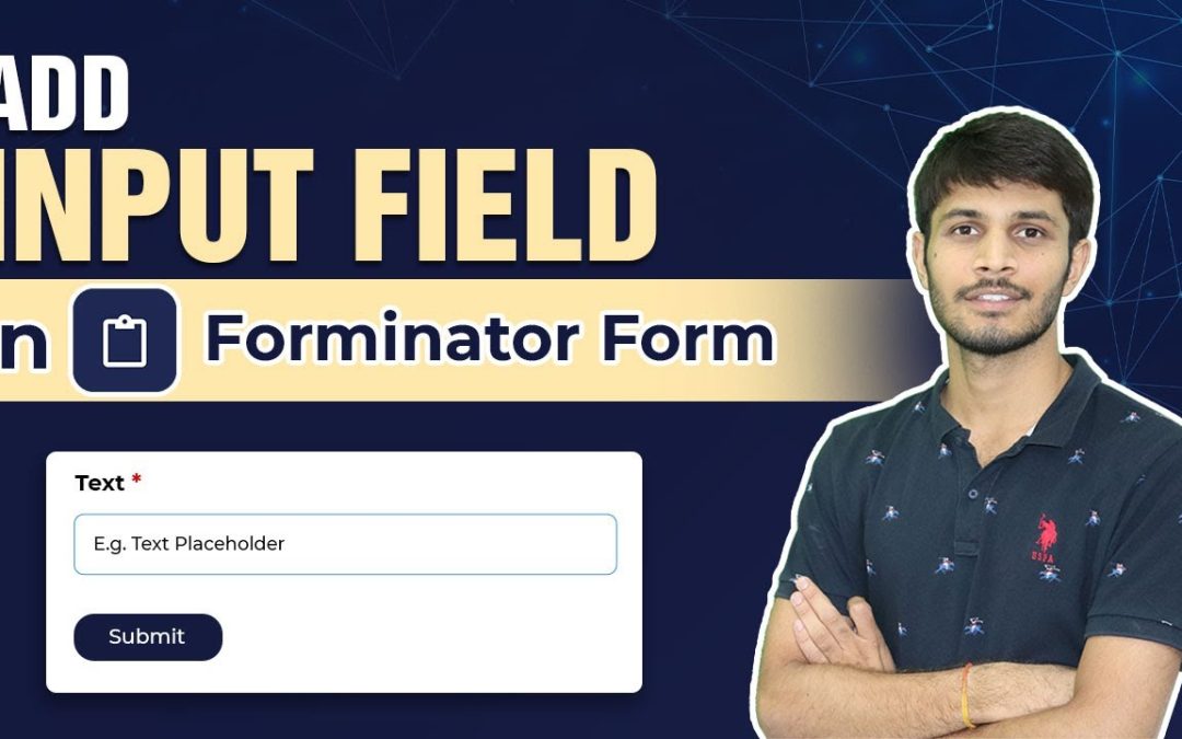 How To Add Input Field In Forminator Forms