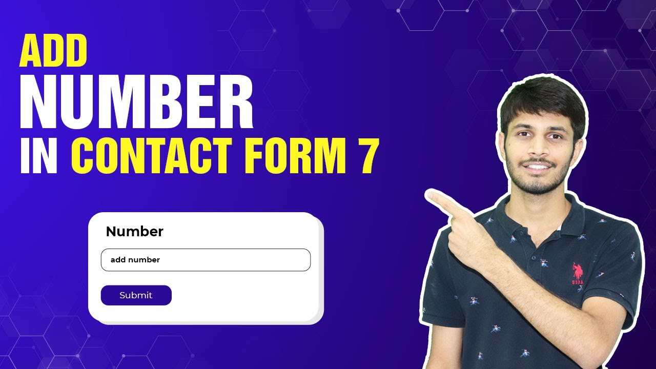How To Add Number Field In Contact Form 7