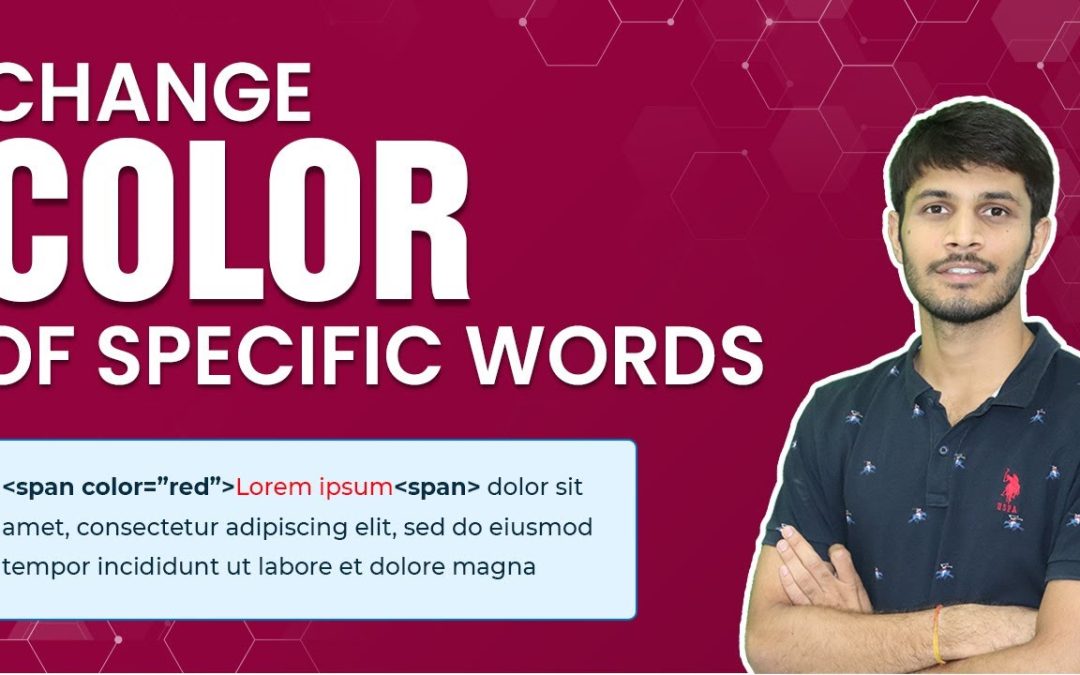 How To Change The Color Of Specific Words In Elementor