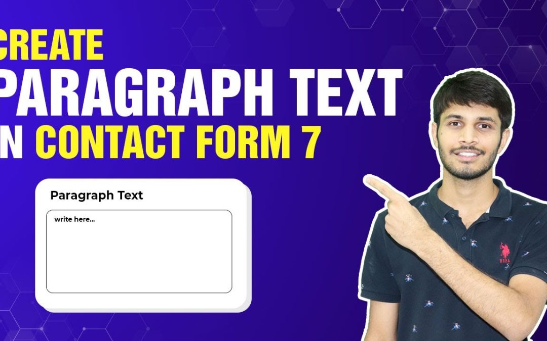 How To Add Paragraph Text Field In Contact Form 7