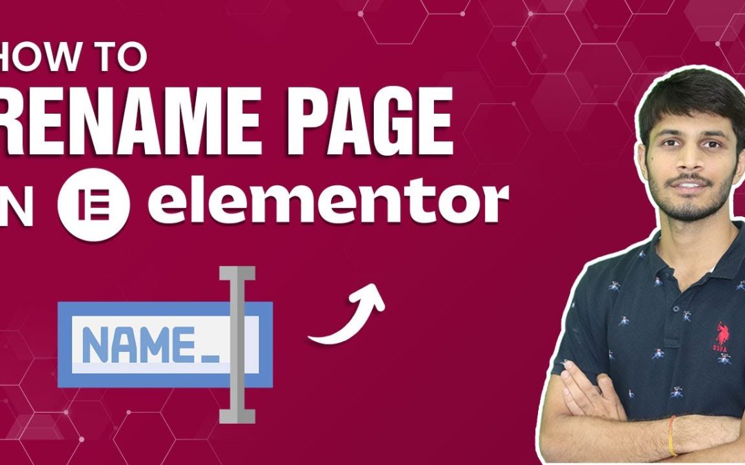 How To Rename Page Template In Elementor