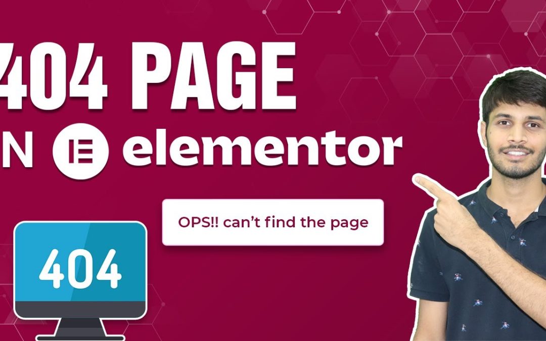 How To Create A 404 Page In Elementor