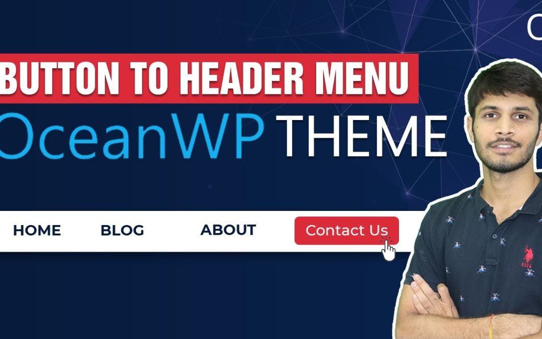 How To Add A Button To The Header Menu In Ocean WP Theme