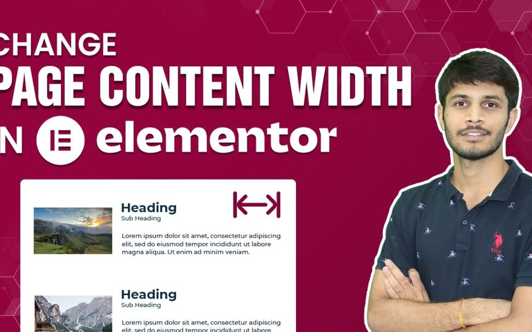 How To Change Page Content Width In Elementor WordPress