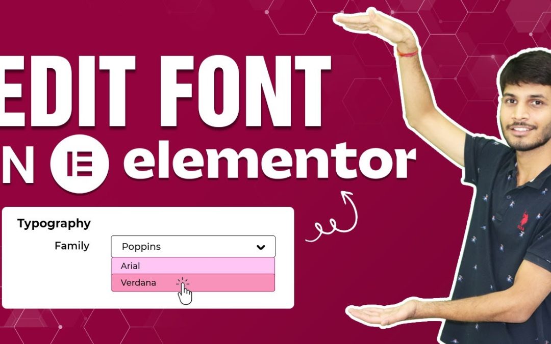 How To Edit Font In Elementor