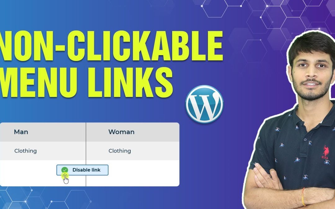 How To Add Non-Clickable Menu Links In WordPress