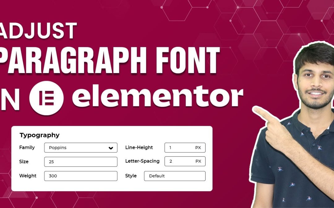 How To Adjust Paragraph Font In The Elementor