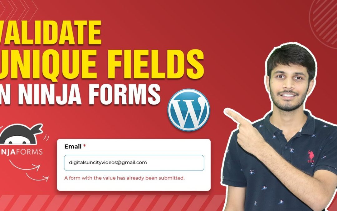 How To Validate Unique Fields In Ninja Forms